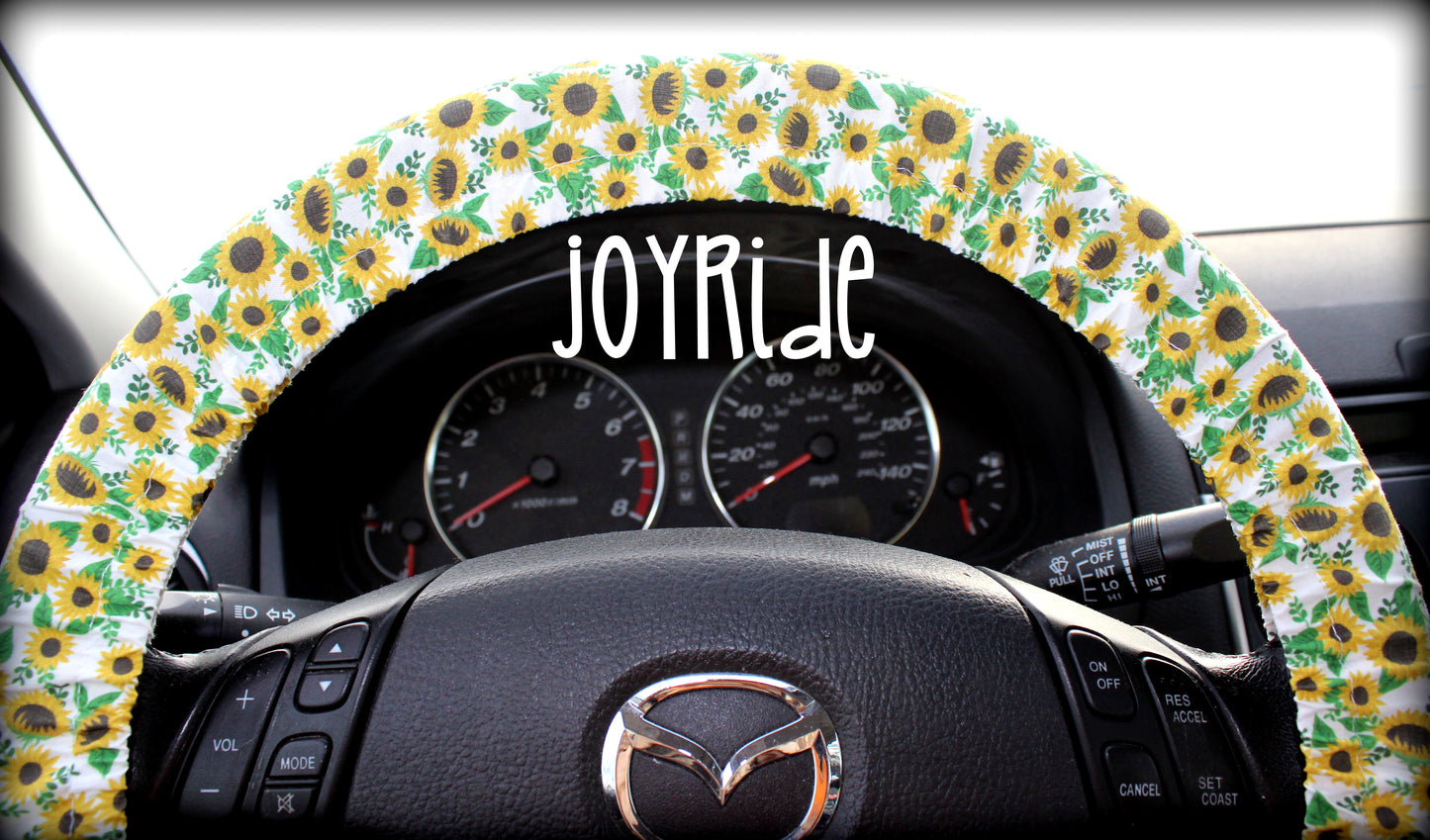 Sunflower Steering Wheel Cover