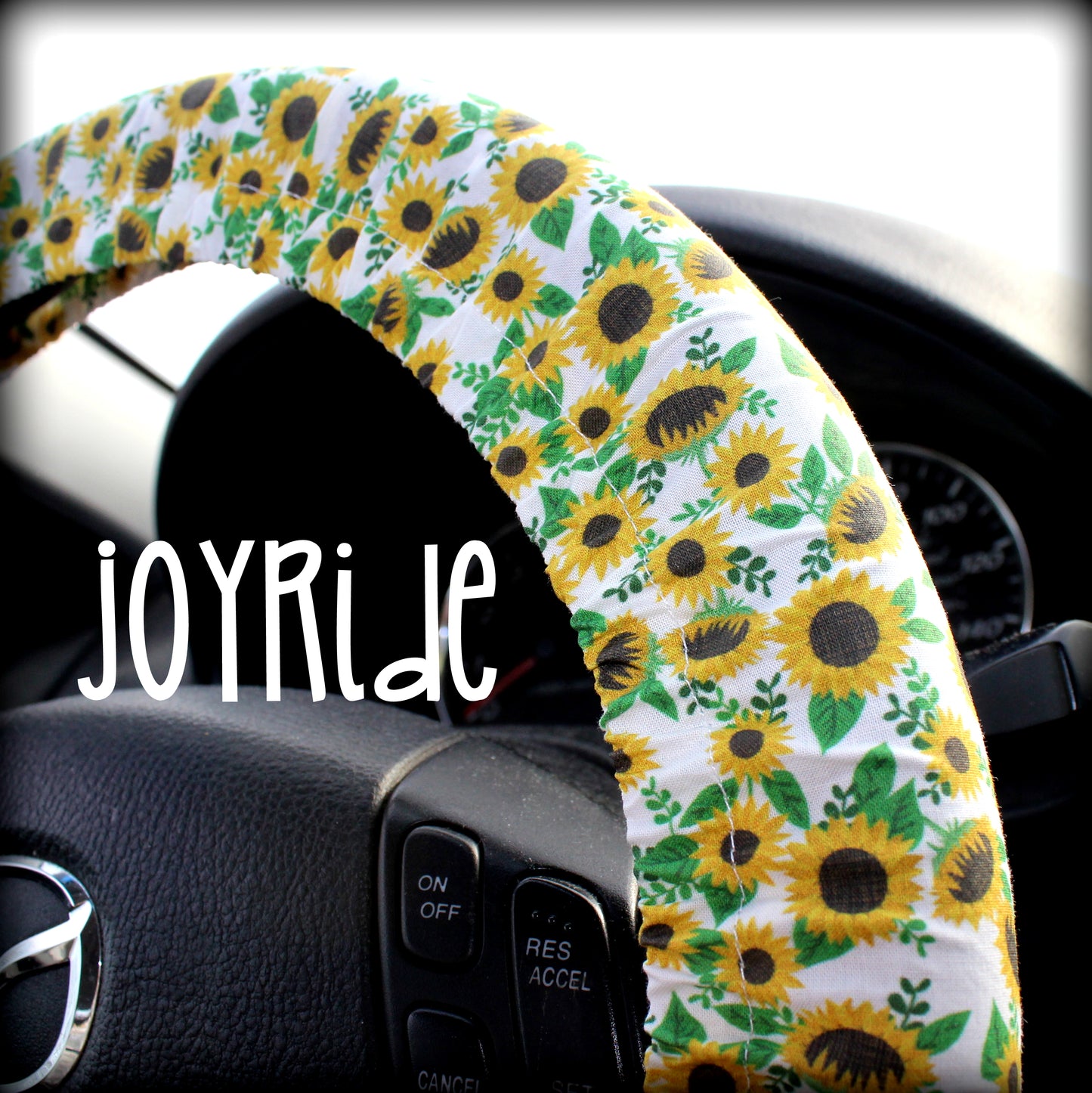 Sunflower Steering Wheel Cover